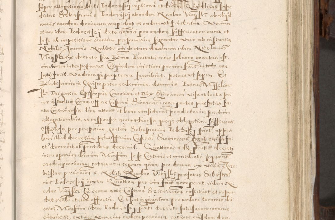 Zdjęcie nr 172 dla obiektu archiwalnego: Acta actorum, constitutionum, obligationum, resignationum, quietationum tempore R. D. Petr Myszkowski, episcopi Cracoviensis, qui post mortem R. D. Francisci Krasiński, episcopi Cracoviensis solius Dei optimi maximi benignitate, Serenissimi Stephani regis Poloniase favore et clementia ex Plocensi ad Cracoviensem auctoritate Ssmi Gregorii XIII successit ab anno 1577 mense Novembri ad annum 1591 mensem Aprilem successive acticatorum.