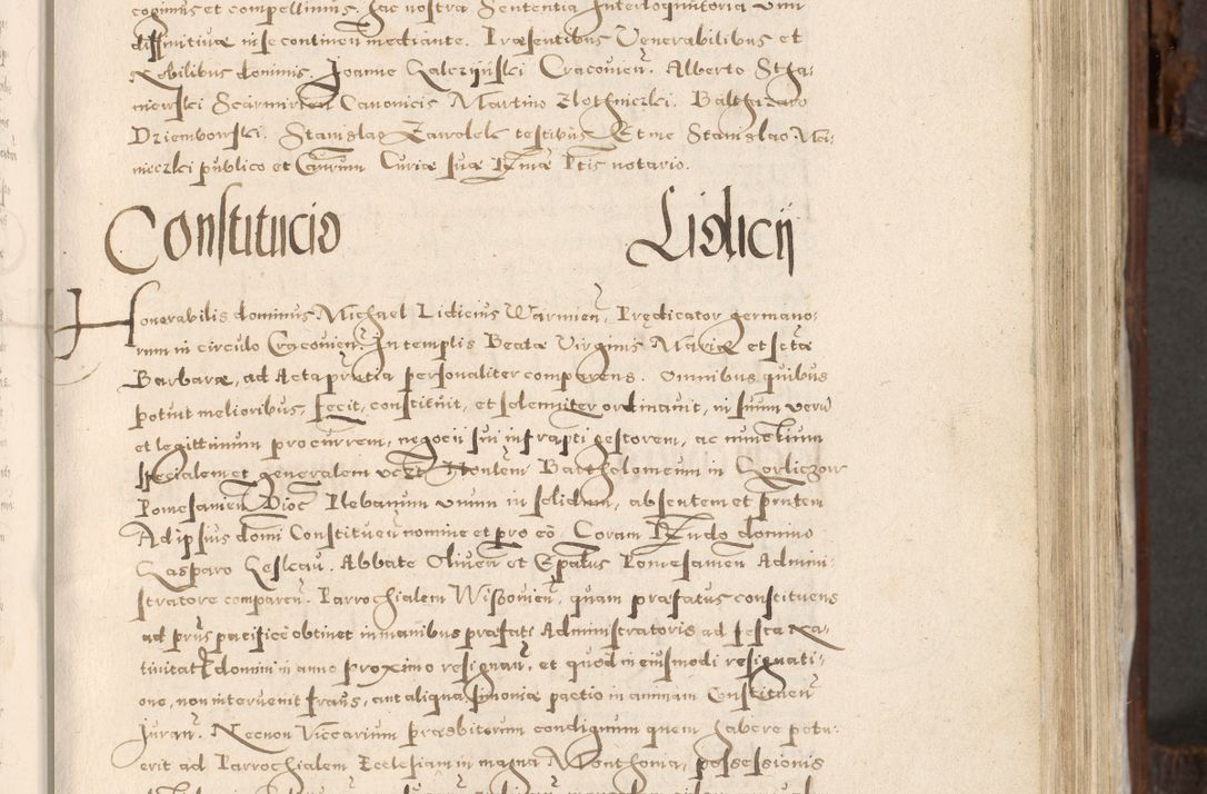 Zdjęcie nr 168 dla obiektu archiwalnego: Acta actorum, constitutionum, obligationum, resignationum, quietationum tempore R. D. Petr Myszkowski, episcopi Cracoviensis, qui post mortem R. D. Francisci Krasiński, episcopi Cracoviensis solius Dei optimi maximi benignitate, Serenissimi Stephani regis Poloniase favore et clementia ex Plocensi ad Cracoviensem auctoritate Ssmi Gregorii XIII successit ab anno 1577 mense Novembri ad annum 1591 mensem Aprilem successive acticatorum.