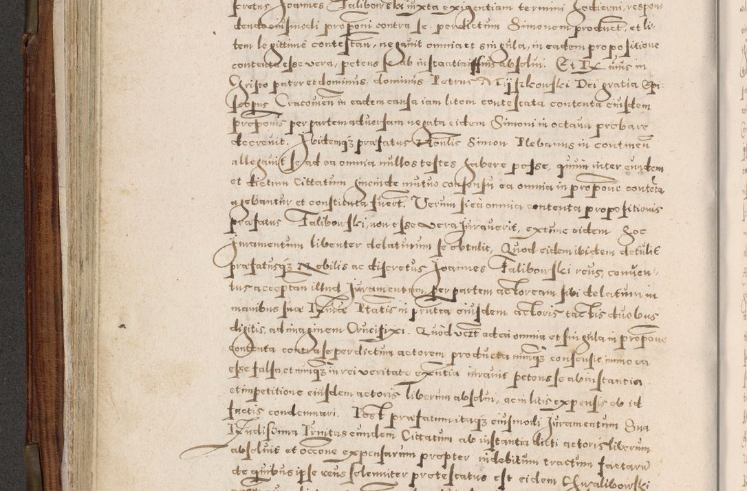 Zdjęcie nr 165 dla obiektu archiwalnego: Acta actorum, constitutionum, obligationum, resignationum, quietationum tempore R. D. Petr Myszkowski, episcopi Cracoviensis, qui post mortem R. D. Francisci Krasiński, episcopi Cracoviensis solius Dei optimi maximi benignitate, Serenissimi Stephani regis Poloniase favore et clementia ex Plocensi ad Cracoviensem auctoritate Ssmi Gregorii XIII successit ab anno 1577 mense Novembri ad annum 1591 mensem Aprilem successive acticatorum.