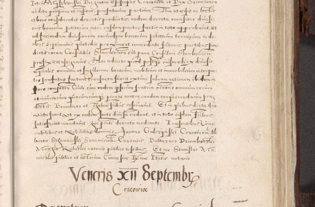 Zdjęcie nr 162 dla obiektu archiwalnego: Acta actorum, constitutionum, obligationum, resignationum, quietationum tempore R. D. Petr Myszkowski, episcopi Cracoviensis, qui post mortem R. D. Francisci Krasiński, episcopi Cracoviensis solius Dei optimi maximi benignitate, Serenissimi Stephani regis Poloniase favore et clementia ex Plocensi ad Cracoviensem auctoritate Ssmi Gregorii XIII successit ab anno 1577 mense Novembri ad annum 1591 mensem Aprilem successive acticatorum.