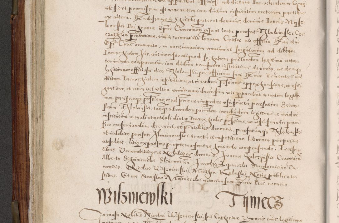 Zdjęcie nr 163 dla obiektu archiwalnego: Acta actorum, constitutionum, obligationum, resignationum, quietationum tempore R. D. Petr Myszkowski, episcopi Cracoviensis, qui post mortem R. D. Francisci Krasiński, episcopi Cracoviensis solius Dei optimi maximi benignitate, Serenissimi Stephani regis Poloniase favore et clementia ex Plocensi ad Cracoviensem auctoritate Ssmi Gregorii XIII successit ab anno 1577 mense Novembri ad annum 1591 mensem Aprilem successive acticatorum.