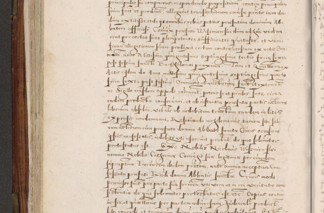 Zdjęcie nr 157 dla obiektu archiwalnego: Acta actorum, constitutionum, obligationum, resignationum, quietationum tempore R. D. Petr Myszkowski, episcopi Cracoviensis, qui post mortem R. D. Francisci Krasiński, episcopi Cracoviensis solius Dei optimi maximi benignitate, Serenissimi Stephani regis Poloniase favore et clementia ex Plocensi ad Cracoviensem auctoritate Ssmi Gregorii XIII successit ab anno 1577 mense Novembri ad annum 1591 mensem Aprilem successive acticatorum.