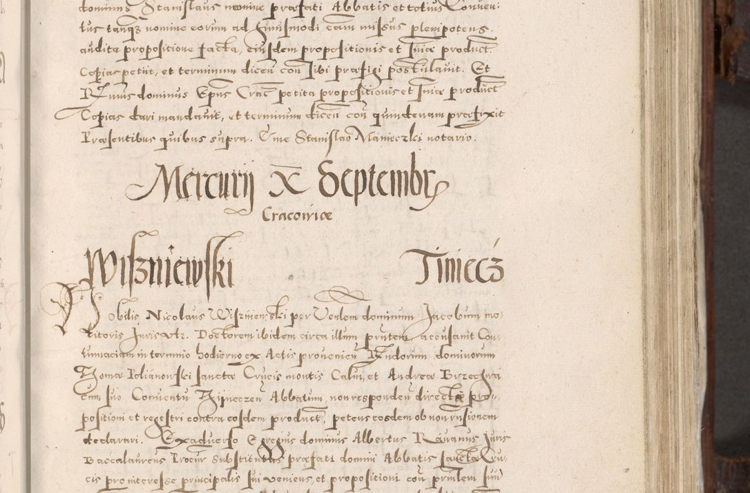 Zdjęcie nr 156 dla obiektu archiwalnego: Acta actorum, constitutionum, obligationum, resignationum, quietationum tempore R. D. Petr Myszkowski, episcopi Cracoviensis, qui post mortem R. D. Francisci Krasiński, episcopi Cracoviensis solius Dei optimi maximi benignitate, Serenissimi Stephani regis Poloniase favore et clementia ex Plocensi ad Cracoviensem auctoritate Ssmi Gregorii XIII successit ab anno 1577 mense Novembri ad annum 1591 mensem Aprilem successive acticatorum.