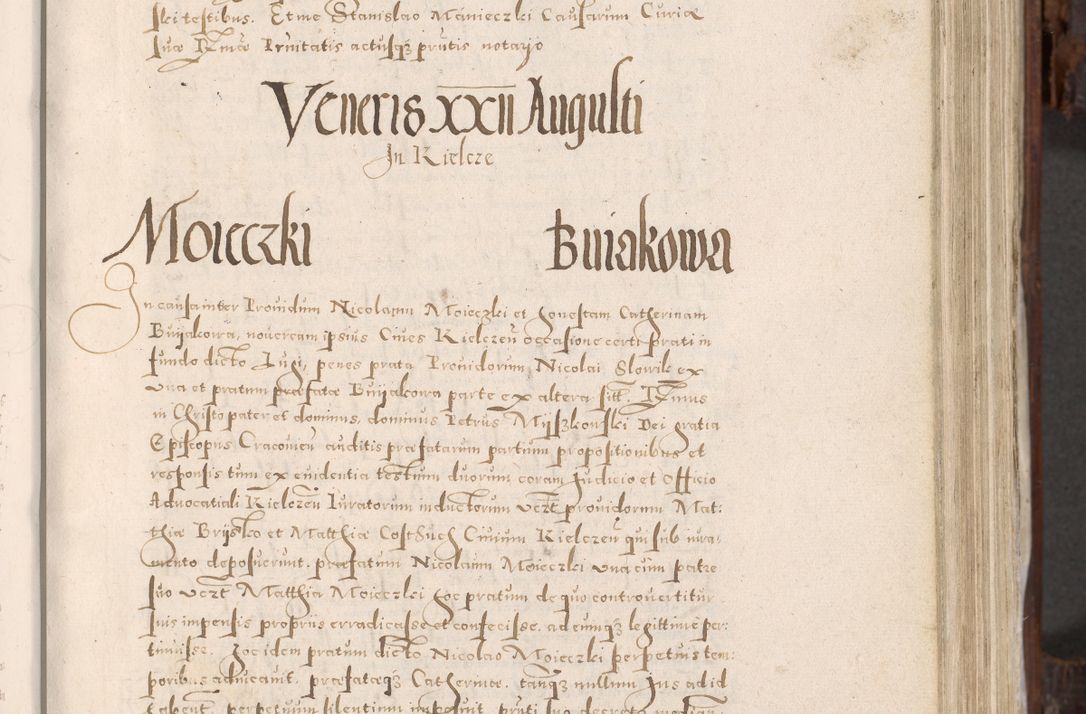Zdjęcie nr 144 dla obiektu archiwalnego: Acta actorum, constitutionum, obligationum, resignationum, quietationum tempore R. D. Petr Myszkowski, episcopi Cracoviensis, qui post mortem R. D. Francisci Krasiński, episcopi Cracoviensis solius Dei optimi maximi benignitate, Serenissimi Stephani regis Poloniase favore et clementia ex Plocensi ad Cracoviensem auctoritate Ssmi Gregorii XIII successit ab anno 1577 mense Novembri ad annum 1591 mensem Aprilem successive acticatorum.