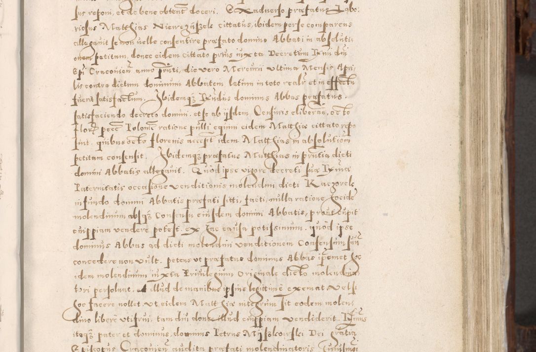 Zdjęcie nr 142 dla obiektu archiwalnego: Acta actorum, constitutionum, obligationum, resignationum, quietationum tempore R. D. Petr Myszkowski, episcopi Cracoviensis, qui post mortem R. D. Francisci Krasiński, episcopi Cracoviensis solius Dei optimi maximi benignitate, Serenissimi Stephani regis Poloniase favore et clementia ex Plocensi ad Cracoviensem auctoritate Ssmi Gregorii XIII successit ab anno 1577 mense Novembri ad annum 1591 mensem Aprilem successive acticatorum.