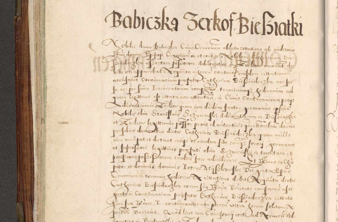 Zdjęcie nr 127 dla obiektu archiwalnego: Acta actorum, constitutionum, obligationum, resignationum, quietationum tempore R. D. Petr Myszkowski, episcopi Cracoviensis, qui post mortem R. D. Francisci Krasiński, episcopi Cracoviensis solius Dei optimi maximi benignitate, Serenissimi Stephani regis Poloniase favore et clementia ex Plocensi ad Cracoviensem auctoritate Ssmi Gregorii XIII successit ab anno 1577 mense Novembri ad annum 1591 mensem Aprilem successive acticatorum.