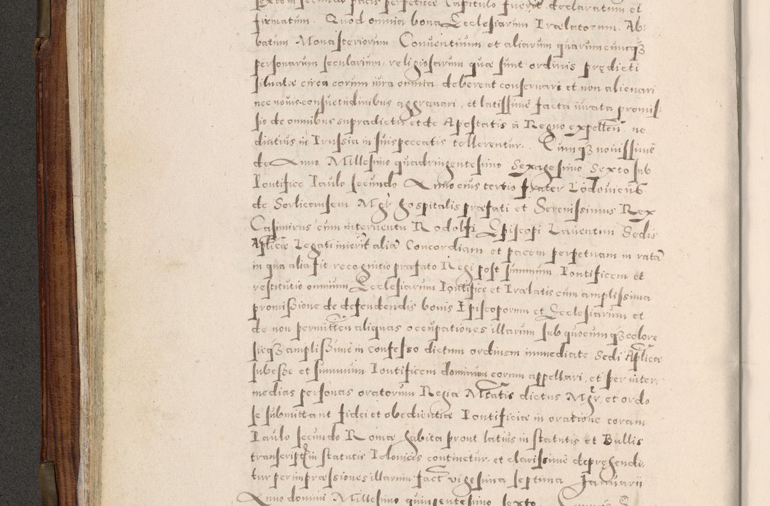 Zdjęcie nr 123 dla obiektu archiwalnego: Acta actorum, constitutionum, obligationum, resignationum, quietationum tempore R. D. Petr Myszkowski, episcopi Cracoviensis, qui post mortem R. D. Francisci Krasiński, episcopi Cracoviensis solius Dei optimi maximi benignitate, Serenissimi Stephani regis Poloniase favore et clementia ex Plocensi ad Cracoviensem auctoritate Ssmi Gregorii XIII successit ab anno 1577 mense Novembri ad annum 1591 mensem Aprilem successive acticatorum.