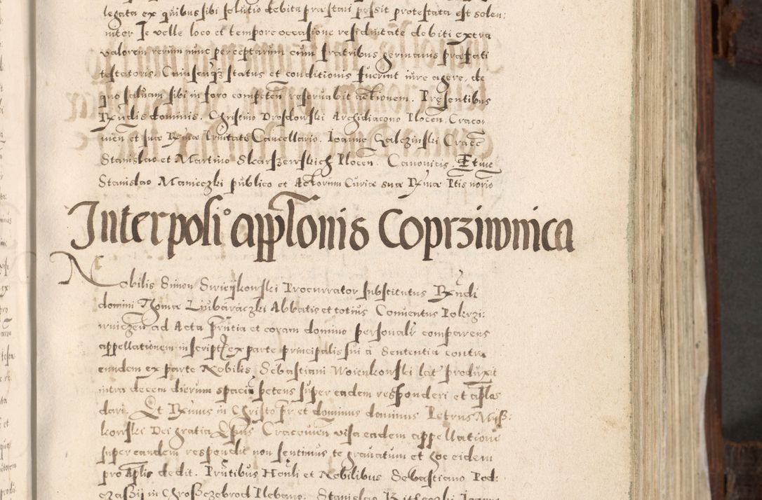 Zdjęcie nr 118 dla obiektu archiwalnego: Acta actorum, constitutionum, obligationum, resignationum, quietationum tempore R. D. Petr Myszkowski, episcopi Cracoviensis, qui post mortem R. D. Francisci Krasiński, episcopi Cracoviensis solius Dei optimi maximi benignitate, Serenissimi Stephani regis Poloniase favore et clementia ex Plocensi ad Cracoviensem auctoritate Ssmi Gregorii XIII successit ab anno 1577 mense Novembri ad annum 1591 mensem Aprilem successive acticatorum.