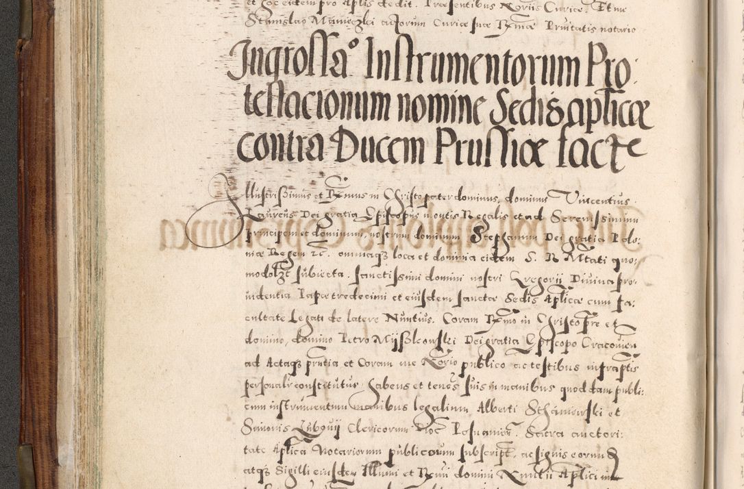 Zdjęcie nr 119 dla obiektu archiwalnego: Acta actorum, constitutionum, obligationum, resignationum, quietationum tempore R. D. Petr Myszkowski, episcopi Cracoviensis, qui post mortem R. D. Francisci Krasiński, episcopi Cracoviensis solius Dei optimi maximi benignitate, Serenissimi Stephani regis Poloniase favore et clementia ex Plocensi ad Cracoviensem auctoritate Ssmi Gregorii XIII successit ab anno 1577 mense Novembri ad annum 1591 mensem Aprilem successive acticatorum.