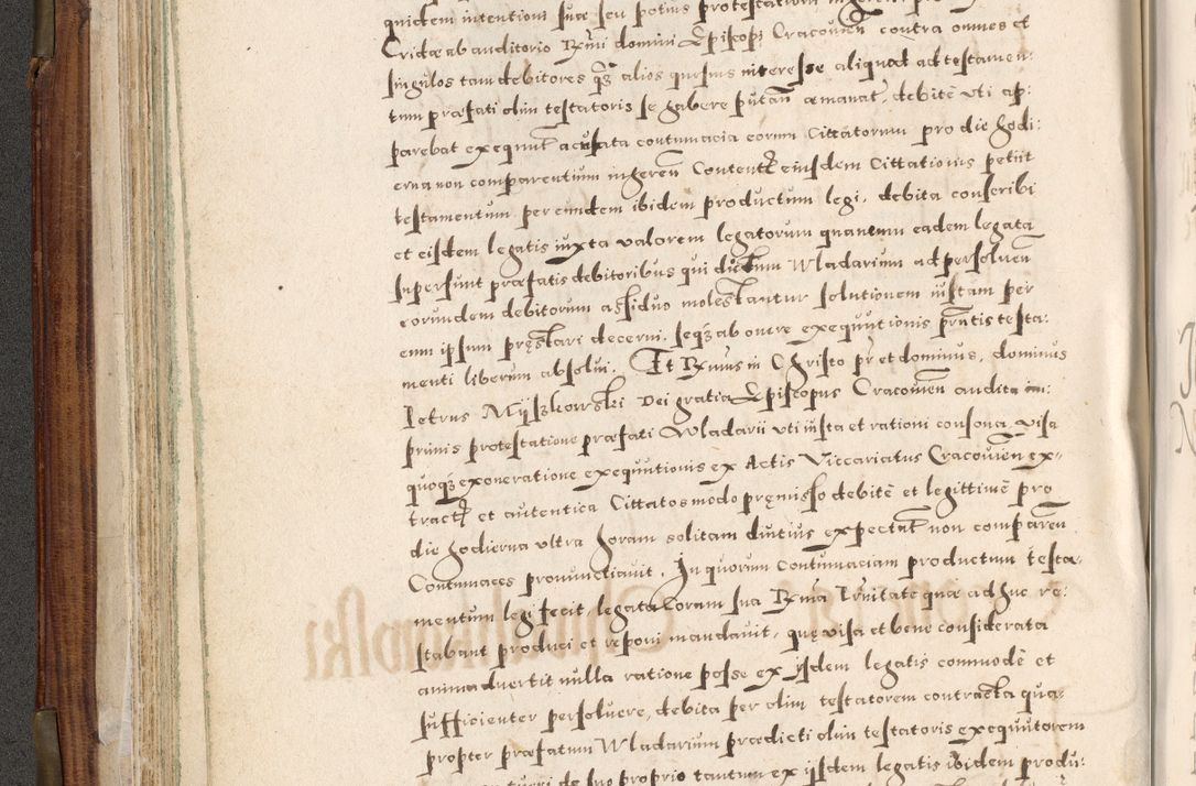 Zdjęcie nr 117 dla obiektu archiwalnego: Acta actorum, constitutionum, obligationum, resignationum, quietationum tempore R. D. Petr Myszkowski, episcopi Cracoviensis, qui post mortem R. D. Francisci Krasiński, episcopi Cracoviensis solius Dei optimi maximi benignitate, Serenissimi Stephani regis Poloniase favore et clementia ex Plocensi ad Cracoviensem auctoritate Ssmi Gregorii XIII successit ab anno 1577 mense Novembri ad annum 1591 mensem Aprilem successive acticatorum.