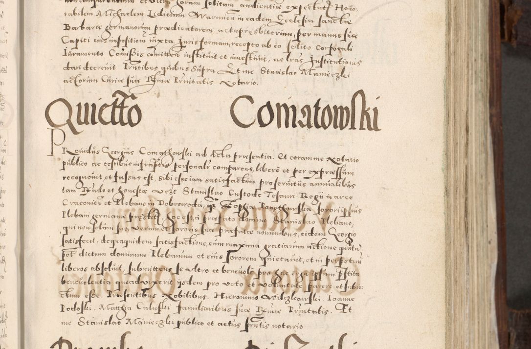 Zdjęcie nr 112 dla obiektu archiwalnego: Acta actorum, constitutionum, obligationum, resignationum, quietationum tempore R. D. Petr Myszkowski, episcopi Cracoviensis, qui post mortem R. D. Francisci Krasiński, episcopi Cracoviensis solius Dei optimi maximi benignitate, Serenissimi Stephani regis Poloniase favore et clementia ex Plocensi ad Cracoviensem auctoritate Ssmi Gregorii XIII successit ab anno 1577 mense Novembri ad annum 1591 mensem Aprilem successive acticatorum.