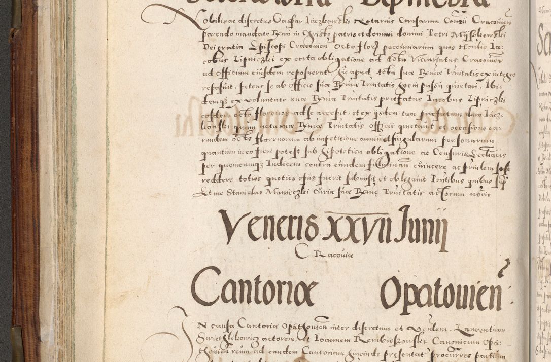 Zdjęcie nr 113 dla obiektu archiwalnego: Acta actorum, constitutionum, obligationum, resignationum, quietationum tempore R. D. Petr Myszkowski, episcopi Cracoviensis, qui post mortem R. D. Francisci Krasiński, episcopi Cracoviensis solius Dei optimi maximi benignitate, Serenissimi Stephani regis Poloniase favore et clementia ex Plocensi ad Cracoviensem auctoritate Ssmi Gregorii XIII successit ab anno 1577 mense Novembri ad annum 1591 mensem Aprilem successive acticatorum.