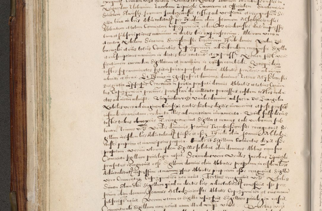 Zdjęcie nr 109 dla obiektu archiwalnego: Acta actorum, constitutionum, obligationum, resignationum, quietationum tempore R. D. Petr Myszkowski, episcopi Cracoviensis, qui post mortem R. D. Francisci Krasiński, episcopi Cracoviensis solius Dei optimi maximi benignitate, Serenissimi Stephani regis Poloniase favore et clementia ex Plocensi ad Cracoviensem auctoritate Ssmi Gregorii XIII successit ab anno 1577 mense Novembri ad annum 1591 mensem Aprilem successive acticatorum.