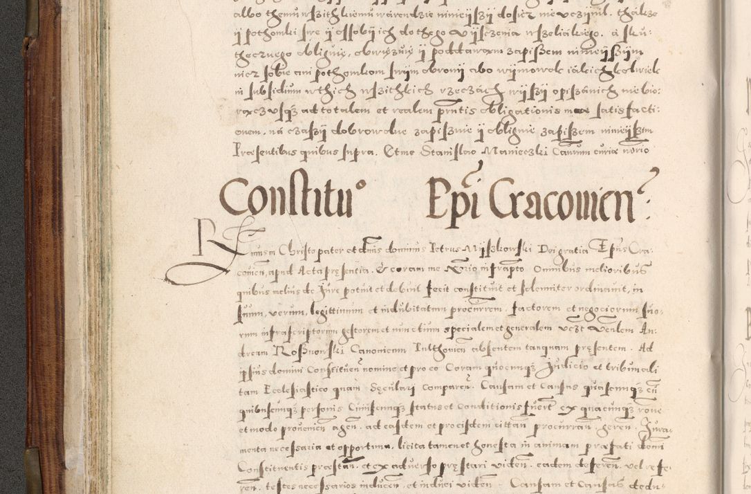 Zdjęcie nr 103 dla obiektu archiwalnego: Acta actorum, constitutionum, obligationum, resignationum, quietationum tempore R. D. Petr Myszkowski, episcopi Cracoviensis, qui post mortem R. D. Francisci Krasiński, episcopi Cracoviensis solius Dei optimi maximi benignitate, Serenissimi Stephani regis Poloniase favore et clementia ex Plocensi ad Cracoviensem auctoritate Ssmi Gregorii XIII successit ab anno 1577 mense Novembri ad annum 1591 mensem Aprilem successive acticatorum.