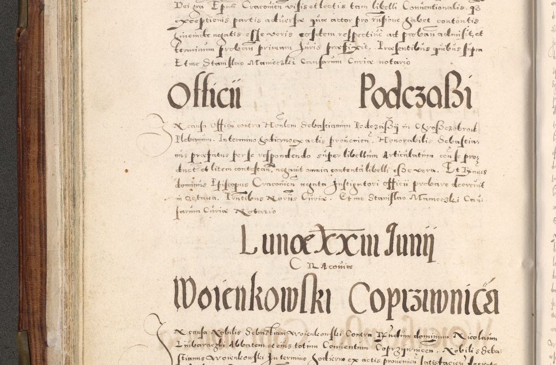 Zdjęcie nr 107 dla obiektu archiwalnego: Acta actorum, constitutionum, obligationum, resignationum, quietationum tempore R. D. Petr Myszkowski, episcopi Cracoviensis, qui post mortem R. D. Francisci Krasiński, episcopi Cracoviensis solius Dei optimi maximi benignitate, Serenissimi Stephani regis Poloniase favore et clementia ex Plocensi ad Cracoviensem auctoritate Ssmi Gregorii XIII successit ab anno 1577 mense Novembri ad annum 1591 mensem Aprilem successive acticatorum.