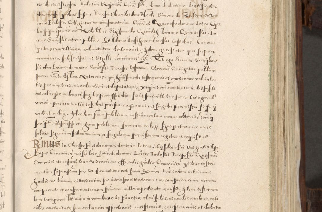 Zdjęcie nr 92 dla obiektu archiwalnego: Acta actorum, constitutionum, obligationum, resignationum, quietationum tempore R. D. Petr Myszkowski, episcopi Cracoviensis, qui post mortem R. D. Francisci Krasiński, episcopi Cracoviensis solius Dei optimi maximi benignitate, Serenissimi Stephani regis Poloniase favore et clementia ex Plocensi ad Cracoviensem auctoritate Ssmi Gregorii XIII successit ab anno 1577 mense Novembri ad annum 1591 mensem Aprilem successive acticatorum.