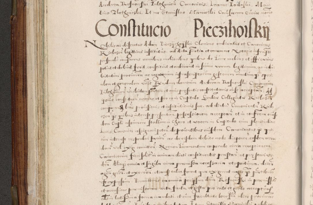 Zdjęcie nr 99 dla obiektu archiwalnego: Acta actorum, constitutionum, obligationum, resignationum, quietationum tempore R. D. Petr Myszkowski, episcopi Cracoviensis, qui post mortem R. D. Francisci Krasiński, episcopi Cracoviensis solius Dei optimi maximi benignitate, Serenissimi Stephani regis Poloniase favore et clementia ex Plocensi ad Cracoviensem auctoritate Ssmi Gregorii XIII successit ab anno 1577 mense Novembri ad annum 1591 mensem Aprilem successive acticatorum.
