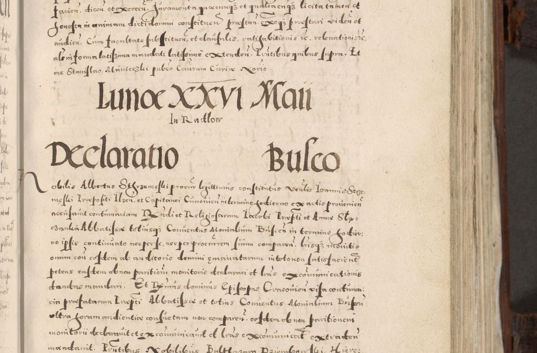 Zdjęcie nr 82 dla obiektu archiwalnego: Acta actorum, constitutionum, obligationum, resignationum, quietationum tempore R. D. Petr Myszkowski, episcopi Cracoviensis, qui post mortem R. D. Francisci Krasiński, episcopi Cracoviensis solius Dei optimi maximi benignitate, Serenissimi Stephani regis Poloniase favore et clementia ex Plocensi ad Cracoviensem auctoritate Ssmi Gregorii XIII successit ab anno 1577 mense Novembri ad annum 1591 mensem Aprilem successive acticatorum.