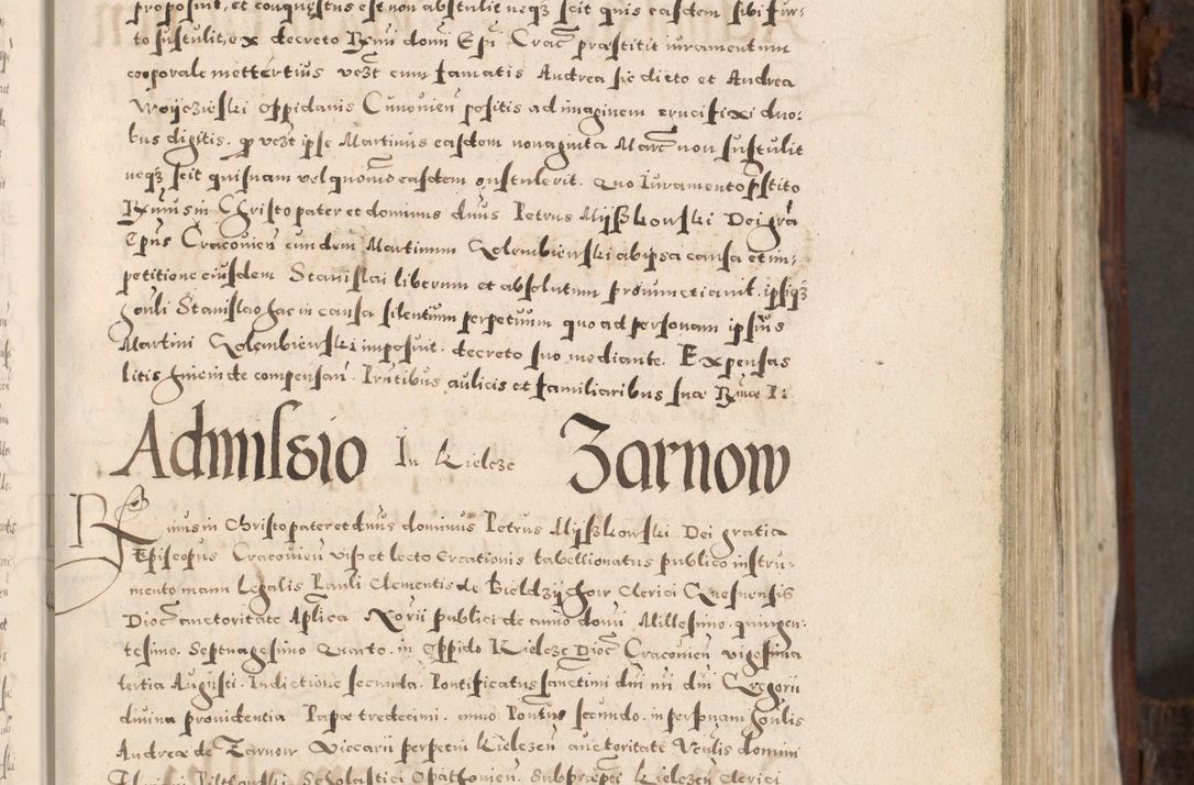 Zdjęcie nr 80 dla obiektu archiwalnego: Acta actorum, constitutionum, obligationum, resignationum, quietationum tempore R. D. Petr Myszkowski, episcopi Cracoviensis, qui post mortem R. D. Francisci Krasiński, episcopi Cracoviensis solius Dei optimi maximi benignitate, Serenissimi Stephani regis Poloniase favore et clementia ex Plocensi ad Cracoviensem auctoritate Ssmi Gregorii XIII successit ab anno 1577 mense Novembri ad annum 1591 mensem Aprilem successive acticatorum.