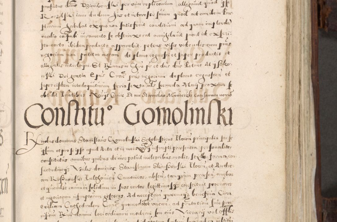Zdjęcie nr 70 dla obiektu archiwalnego: Acta actorum, constitutionum, obligationum, resignationum, quietationum tempore R. D. Petr Myszkowski, episcopi Cracoviensis, qui post mortem R. D. Francisci Krasiński, episcopi Cracoviensis solius Dei optimi maximi benignitate, Serenissimi Stephani regis Poloniase favore et clementia ex Plocensi ad Cracoviensem auctoritate Ssmi Gregorii XIII successit ab anno 1577 mense Novembri ad annum 1591 mensem Aprilem successive acticatorum.