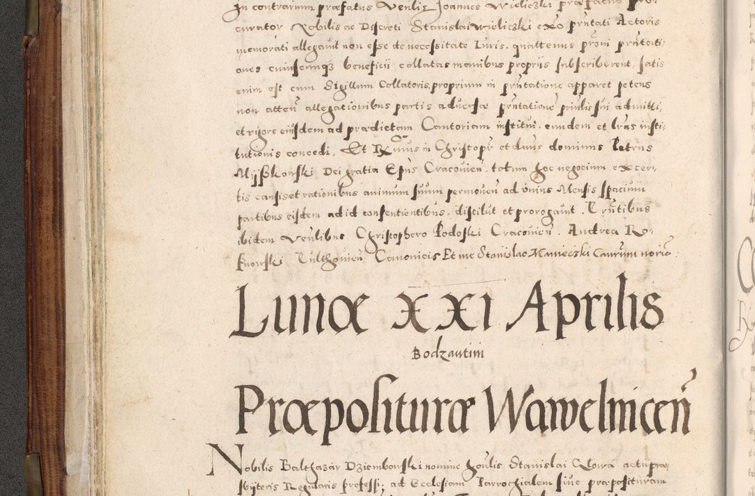 Zdjęcie nr 69 dla obiektu archiwalnego: Acta actorum, constitutionum, obligationum, resignationum, quietationum tempore R. D. Petr Myszkowski, episcopi Cracoviensis, qui post mortem R. D. Francisci Krasiński, episcopi Cracoviensis solius Dei optimi maximi benignitate, Serenissimi Stephani regis Poloniase favore et clementia ex Plocensi ad Cracoviensem auctoritate Ssmi Gregorii XIII successit ab anno 1577 mense Novembri ad annum 1591 mensem Aprilem successive acticatorum.