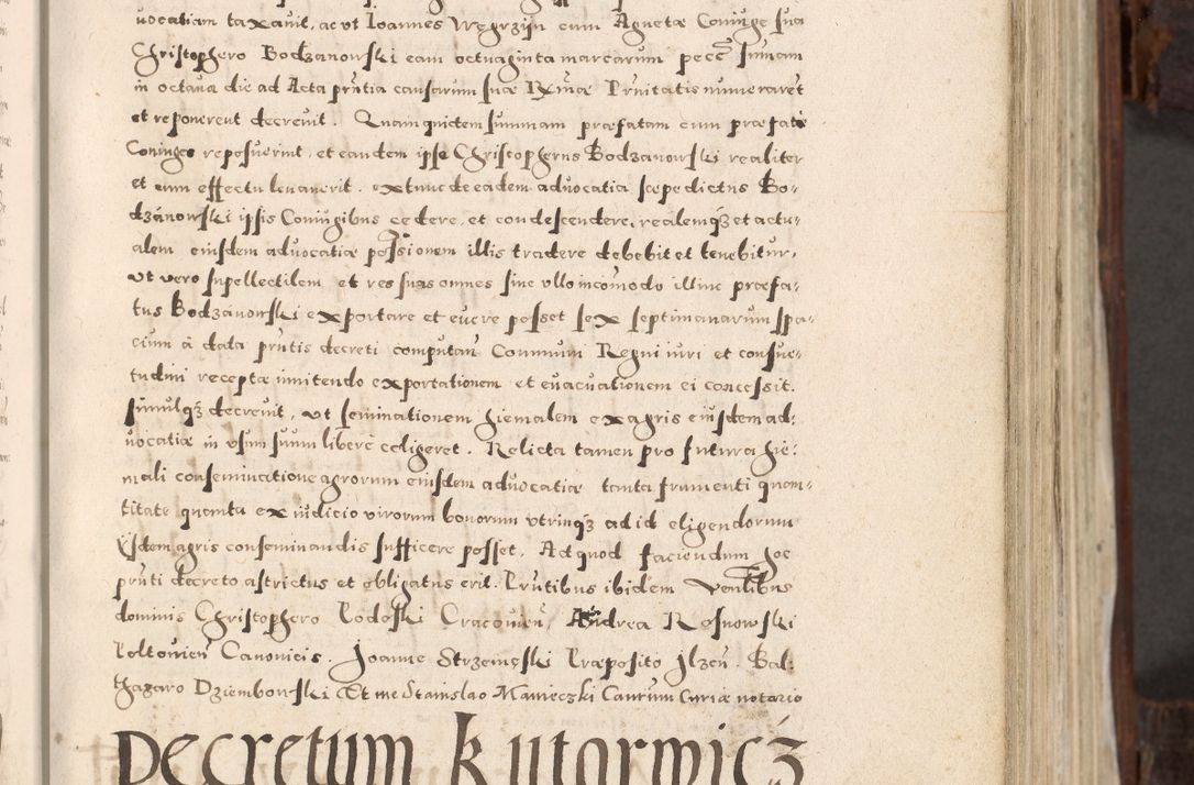 Zdjęcie nr 66 dla obiektu archiwalnego: Acta actorum, constitutionum, obligationum, resignationum, quietationum tempore R. D. Petr Myszkowski, episcopi Cracoviensis, qui post mortem R. D. Francisci Krasiński, episcopi Cracoviensis solius Dei optimi maximi benignitate, Serenissimi Stephani regis Poloniase favore et clementia ex Plocensi ad Cracoviensem auctoritate Ssmi Gregorii XIII successit ab anno 1577 mense Novembri ad annum 1591 mensem Aprilem successive acticatorum.