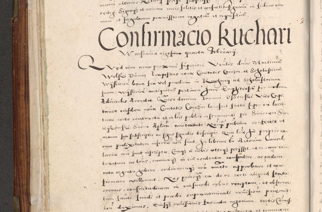Zdjęcie nr 57 dla obiektu archiwalnego: Acta actorum, constitutionum, obligationum, resignationum, quietationum tempore R. D. Petr Myszkowski, episcopi Cracoviensis, qui post mortem R. D. Francisci Krasiński, episcopi Cracoviensis solius Dei optimi maximi benignitate, Serenissimi Stephani regis Poloniase favore et clementia ex Plocensi ad Cracoviensem auctoritate Ssmi Gregorii XIII successit ab anno 1577 mense Novembri ad annum 1591 mensem Aprilem successive acticatorum.