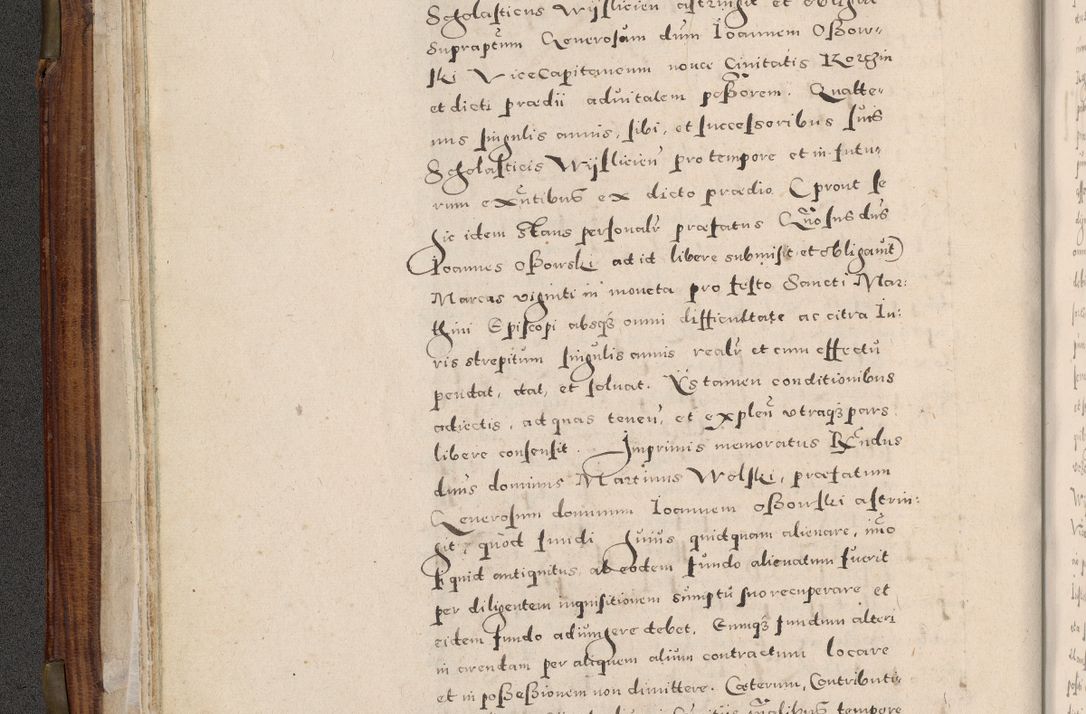 Zdjęcie nr 55 dla obiektu archiwalnego: Acta actorum, constitutionum, obligationum, resignationum, quietationum tempore R. D. Petr Myszkowski, episcopi Cracoviensis, qui post mortem R. D. Francisci Krasiński, episcopi Cracoviensis solius Dei optimi maximi benignitate, Serenissimi Stephani regis Poloniase favore et clementia ex Plocensi ad Cracoviensem auctoritate Ssmi Gregorii XIII successit ab anno 1577 mense Novembri ad annum 1591 mensem Aprilem successive acticatorum.