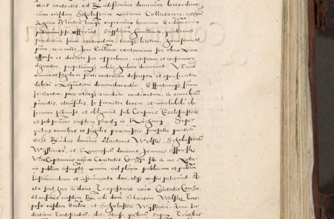 Zdjęcie nr 56 dla obiektu archiwalnego: Acta actorum, constitutionum, obligationum, resignationum, quietationum tempore R. D. Petr Myszkowski, episcopi Cracoviensis, qui post mortem R. D. Francisci Krasiński, episcopi Cracoviensis solius Dei optimi maximi benignitate, Serenissimi Stephani regis Poloniase favore et clementia ex Plocensi ad Cracoviensem auctoritate Ssmi Gregorii XIII successit ab anno 1577 mense Novembri ad annum 1591 mensem Aprilem successive acticatorum.