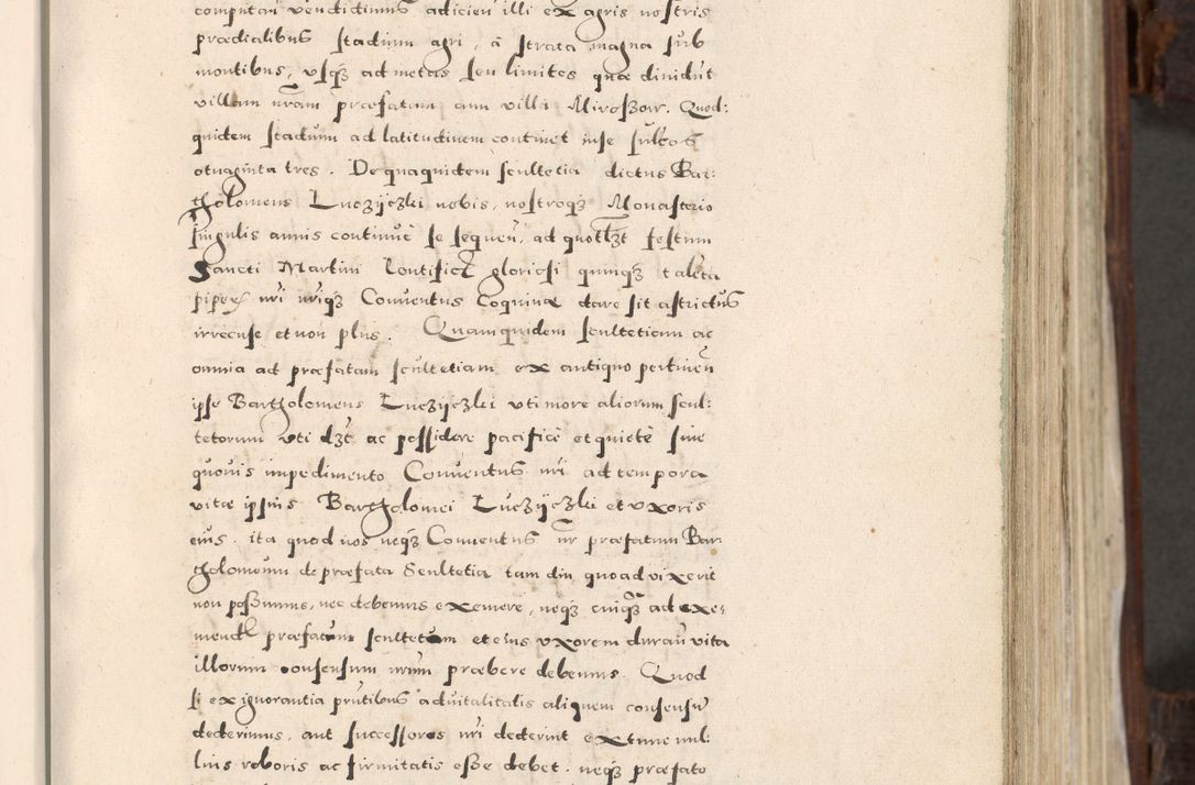 Zdjęcie nr 50 dla obiektu archiwalnego: Acta actorum, constitutionum, obligationum, resignationum, quietationum tempore R. D. Petr Myszkowski, episcopi Cracoviensis, qui post mortem R. D. Francisci Krasiński, episcopi Cracoviensis solius Dei optimi maximi benignitate, Serenissimi Stephani regis Poloniase favore et clementia ex Plocensi ad Cracoviensem auctoritate Ssmi Gregorii XIII successit ab anno 1577 mense Novembri ad annum 1591 mensem Aprilem successive acticatorum.