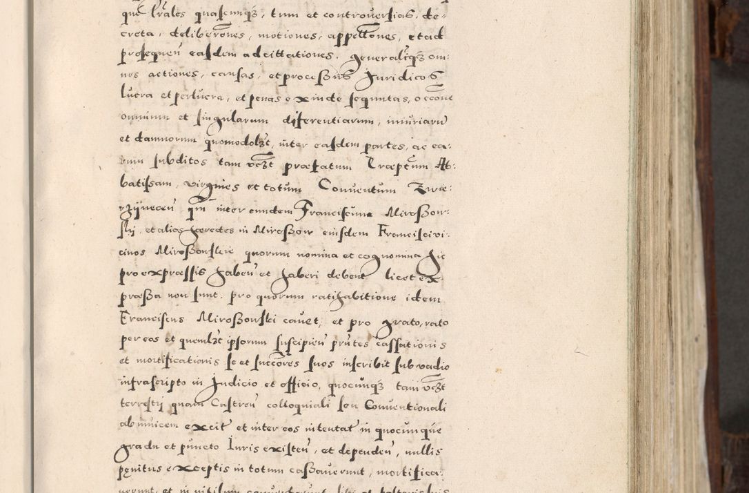 Zdjęcie nr 46 dla obiektu archiwalnego: Acta actorum, constitutionum, obligationum, resignationum, quietationum tempore R. D. Petr Myszkowski, episcopi Cracoviensis, qui post mortem R. D. Francisci Krasiński, episcopi Cracoviensis solius Dei optimi maximi benignitate, Serenissimi Stephani regis Poloniase favore et clementia ex Plocensi ad Cracoviensem auctoritate Ssmi Gregorii XIII successit ab anno 1577 mense Novembri ad annum 1591 mensem Aprilem successive acticatorum.