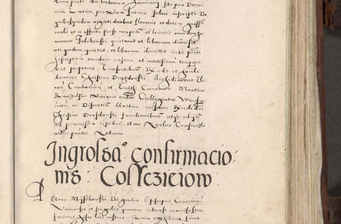 Zdjęcie nr 44 dla obiektu archiwalnego: Acta actorum, constitutionum, obligationum, resignationum, quietationum tempore R. D. Petr Myszkowski, episcopi Cracoviensis, qui post mortem R. D. Francisci Krasiński, episcopi Cracoviensis solius Dei optimi maximi benignitate, Serenissimi Stephani regis Poloniase favore et clementia ex Plocensi ad Cracoviensem auctoritate Ssmi Gregorii XIII successit ab anno 1577 mense Novembri ad annum 1591 mensem Aprilem successive acticatorum.
