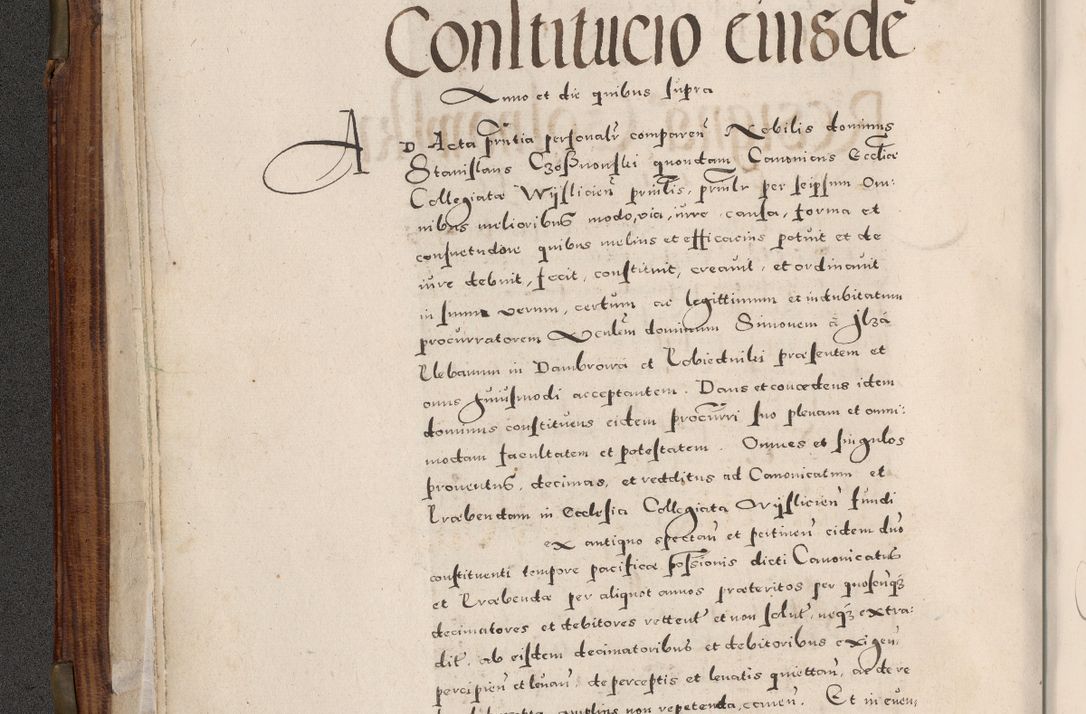 Zdjęcie nr 41 dla obiektu archiwalnego: Acta actorum, constitutionum, obligationum, resignationum, quietationum tempore R. D. Petr Myszkowski, episcopi Cracoviensis, qui post mortem R. D. Francisci Krasiński, episcopi Cracoviensis solius Dei optimi maximi benignitate, Serenissimi Stephani regis Poloniase favore et clementia ex Plocensi ad Cracoviensem auctoritate Ssmi Gregorii XIII successit ab anno 1577 mense Novembri ad annum 1591 mensem Aprilem successive acticatorum.