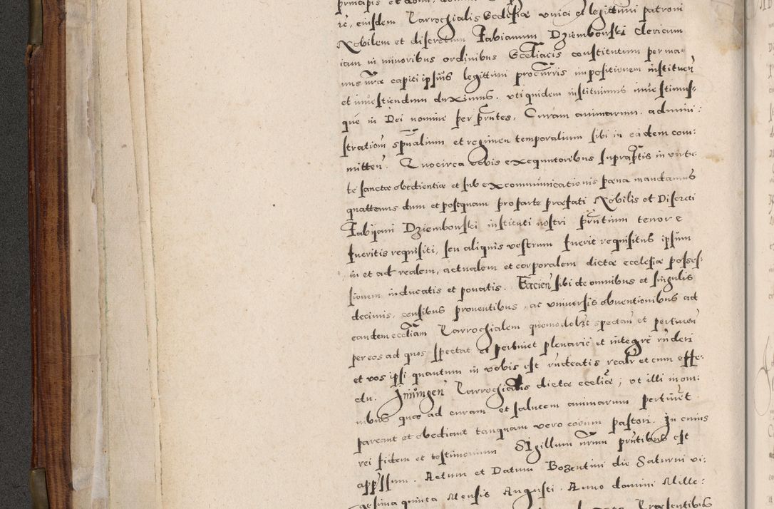 Zdjęcie nr 37 dla obiektu archiwalnego: Acta actorum, constitutionum, obligationum, resignationum, quietationum tempore R. D. Petr Myszkowski, episcopi Cracoviensis, qui post mortem R. D. Francisci Krasiński, episcopi Cracoviensis solius Dei optimi maximi benignitate, Serenissimi Stephani regis Poloniase favore et clementia ex Plocensi ad Cracoviensem auctoritate Ssmi Gregorii XIII successit ab anno 1577 mense Novembri ad annum 1591 mensem Aprilem successive acticatorum.