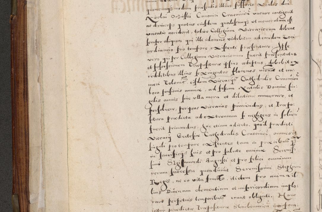 Zdjęcie nr 31 dla obiektu archiwalnego: Acta actorum, constitutionum, obligationum, resignationum, quietationum tempore R. D. Petr Myszkowski, episcopi Cracoviensis, qui post mortem R. D. Francisci Krasiński, episcopi Cracoviensis solius Dei optimi maximi benignitate, Serenissimi Stephani regis Poloniase favore et clementia ex Plocensi ad Cracoviensem auctoritate Ssmi Gregorii XIII successit ab anno 1577 mense Novembri ad annum 1591 mensem Aprilem successive acticatorum.