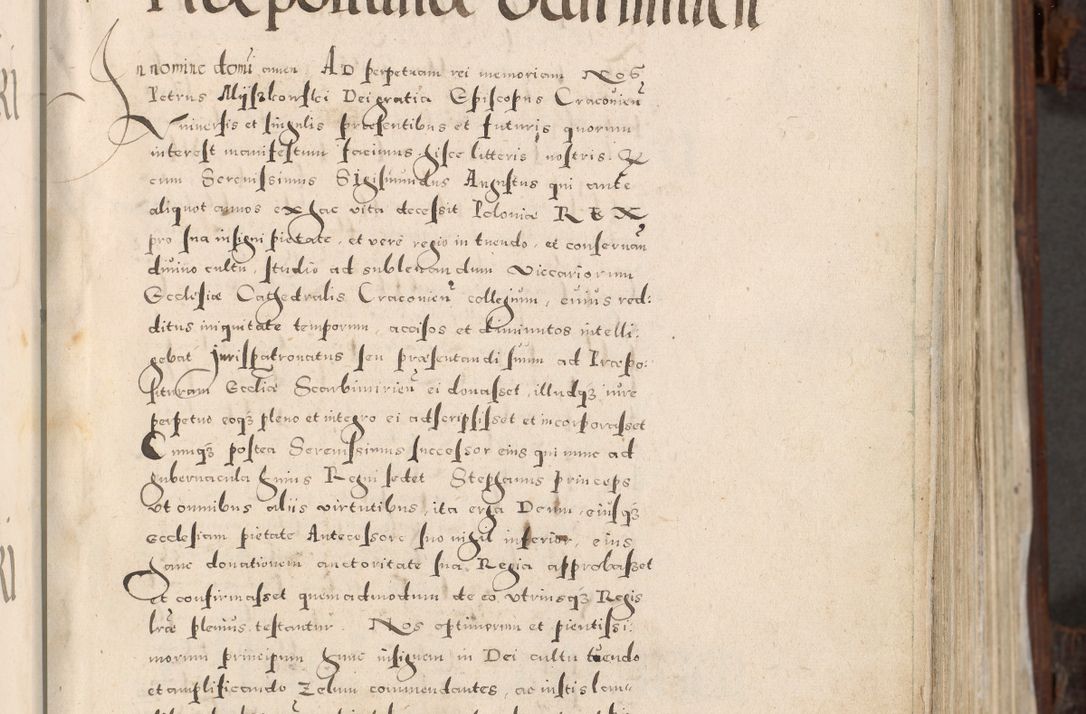 Zdjęcie nr 30 dla obiektu archiwalnego: Acta actorum, constitutionum, obligationum, resignationum, quietationum tempore R. D. Petr Myszkowski, episcopi Cracoviensis, qui post mortem R. D. Francisci Krasiński, episcopi Cracoviensis solius Dei optimi maximi benignitate, Serenissimi Stephani regis Poloniase favore et clementia ex Plocensi ad Cracoviensem auctoritate Ssmi Gregorii XIII successit ab anno 1577 mense Novembri ad annum 1591 mensem Aprilem successive acticatorum.