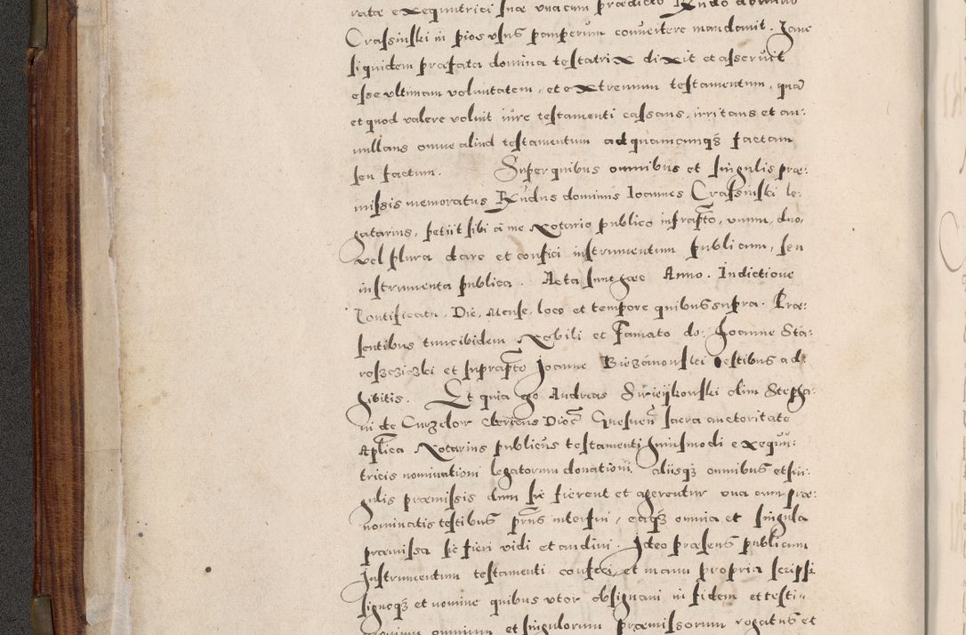 Zdjęcie nr 27 dla obiektu archiwalnego: Acta actorum, constitutionum, obligationum, resignationum, quietationum tempore R. D. Petr Myszkowski, episcopi Cracoviensis, qui post mortem R. D. Francisci Krasiński, episcopi Cracoviensis solius Dei optimi maximi benignitate, Serenissimi Stephani regis Poloniase favore et clementia ex Plocensi ad Cracoviensem auctoritate Ssmi Gregorii XIII successit ab anno 1577 mense Novembri ad annum 1591 mensem Aprilem successive acticatorum.