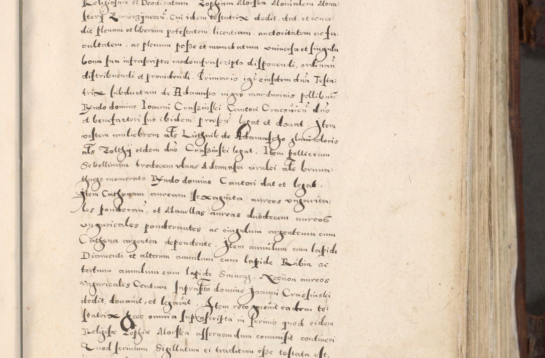 Zdjęcie nr 26 dla obiektu archiwalnego: Acta actorum, constitutionum, obligationum, resignationum, quietationum tempore R. D. Petr Myszkowski, episcopi Cracoviensis, qui post mortem R. D. Francisci Krasiński, episcopi Cracoviensis solius Dei optimi maximi benignitate, Serenissimi Stephani regis Poloniase favore et clementia ex Plocensi ad Cracoviensem auctoritate Ssmi Gregorii XIII successit ab anno 1577 mense Novembri ad annum 1591 mensem Aprilem successive acticatorum.
