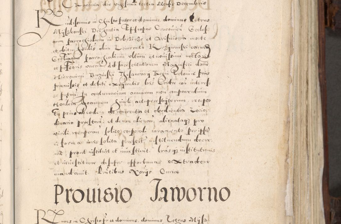 Zdjęcie nr 20 dla obiektu archiwalnego: Acta actorum, constitutionum, obligationum, resignationum, quietationum tempore R. D. Petr Myszkowski, episcopi Cracoviensis, qui post mortem R. D. Francisci Krasiński, episcopi Cracoviensis solius Dei optimi maximi benignitate, Serenissimi Stephani regis Poloniase favore et clementia ex Plocensi ad Cracoviensem auctoritate Ssmi Gregorii XIII successit ab anno 1577 mense Novembri ad annum 1591 mensem Aprilem successive acticatorum.