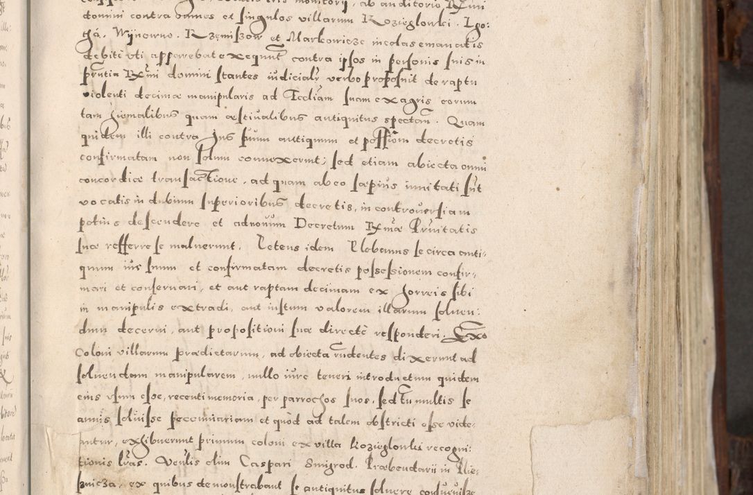 Zdjęcie nr 16 dla obiektu archiwalnego: Acta actorum, constitutionum, obligationum, resignationum, quietationum tempore R. D. Petr Myszkowski, episcopi Cracoviensis, qui post mortem R. D. Francisci Krasiński, episcopi Cracoviensis solius Dei optimi maximi benignitate, Serenissimi Stephani regis Poloniase favore et clementia ex Plocensi ad Cracoviensem auctoritate Ssmi Gregorii XIII successit ab anno 1577 mense Novembri ad annum 1591 mensem Aprilem successive acticatorum.