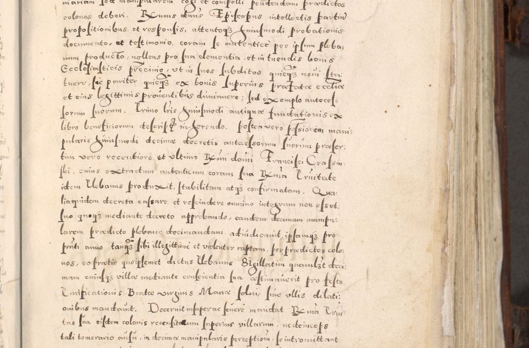 Zdjęcie nr 18 dla obiektu archiwalnego: Acta actorum, constitutionum, obligationum, resignationum, quietationum tempore R. D. Petr Myszkowski, episcopi Cracoviensis, qui post mortem R. D. Francisci Krasiński, episcopi Cracoviensis solius Dei optimi maximi benignitate, Serenissimi Stephani regis Poloniase favore et clementia ex Plocensi ad Cracoviensem auctoritate Ssmi Gregorii XIII successit ab anno 1577 mense Novembri ad annum 1591 mensem Aprilem successive acticatorum.