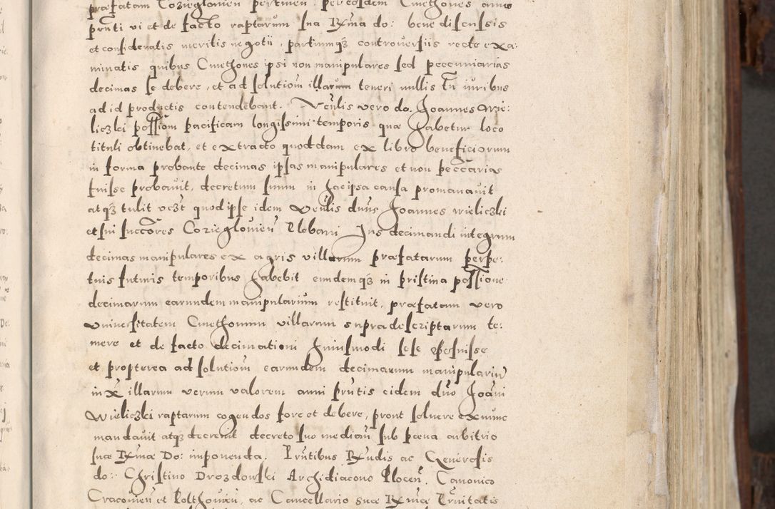 Zdjęcie nr 14 dla obiektu archiwalnego: Acta actorum, constitutionum, obligationum, resignationum, quietationum tempore R. D. Petr Myszkowski, episcopi Cracoviensis, qui post mortem R. D. Francisci Krasiński, episcopi Cracoviensis solius Dei optimi maximi benignitate, Serenissimi Stephani regis Poloniase favore et clementia ex Plocensi ad Cracoviensem auctoritate Ssmi Gregorii XIII successit ab anno 1577 mense Novembri ad annum 1591 mensem Aprilem successive acticatorum.