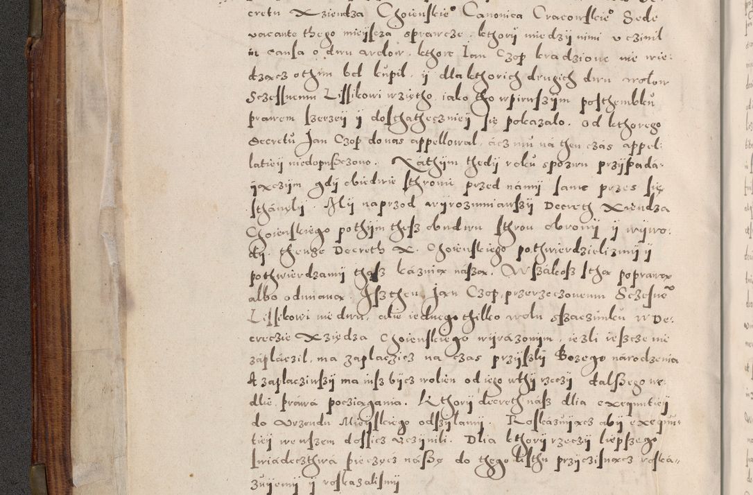 Zdjęcie nr 13 dla obiektu archiwalnego: Acta actorum, constitutionum, obligationum, resignationum, quietationum tempore R. D. Petr Myszkowski, episcopi Cracoviensis, qui post mortem R. D. Francisci Krasiński, episcopi Cracoviensis solius Dei optimi maximi benignitate, Serenissimi Stephani regis Poloniase favore et clementia ex Plocensi ad Cracoviensem auctoritate Ssmi Gregorii XIII successit ab anno 1577 mense Novembri ad annum 1591 mensem Aprilem successive acticatorum.