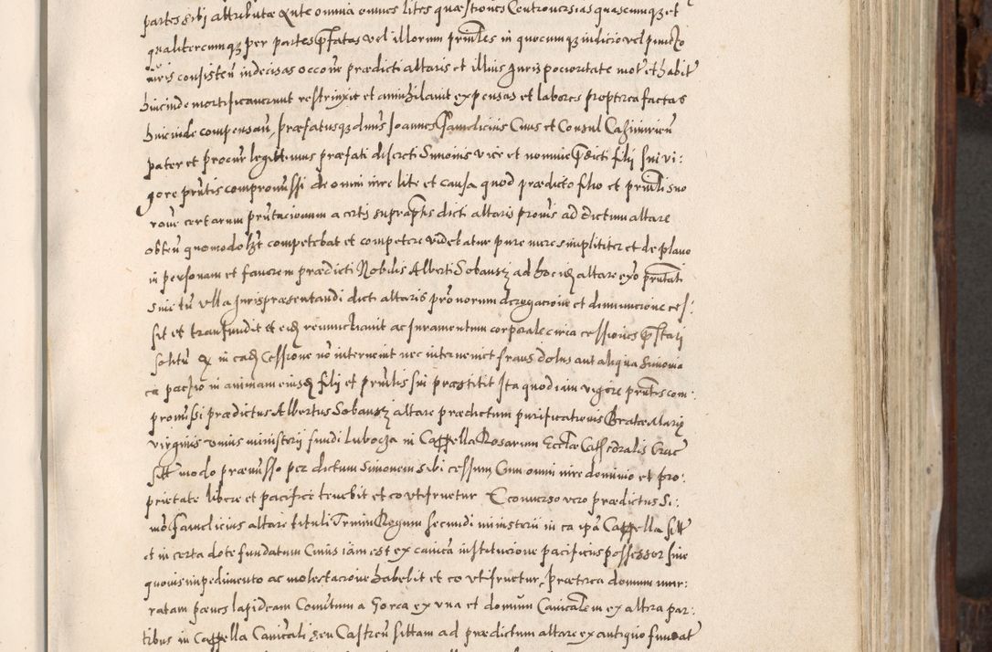 Zdjęcie nr 388 dla obiektu archiwalnego: Acta actorum, constitutionum, obligationum, resignationum, quietationum tempore R. D. Petr Myszkowski, episcopi Cracoviensis, qui post mortem R. D. Francisci Krasiński, episcopi Cracoviensis solius Dei optimi maximi benignitate, Serenissimi Stephani regis Poloniase favore et clementia ex Plocensi ad Cracoviensem auctoritate Ssmi Gregorii XIII successit ab anno 1577 mense Novembri ad annum 1591 mensem Aprilem successive acticatorum.