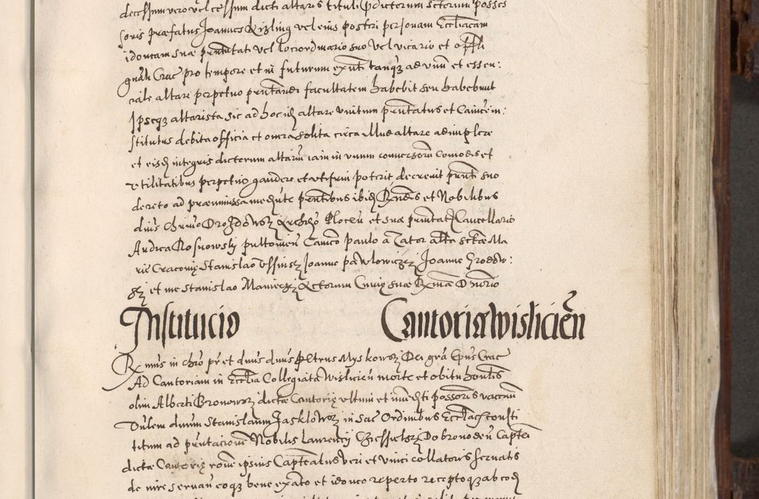 Zdjęcie nr 386 dla obiektu archiwalnego: Acta actorum, constitutionum, obligationum, resignationum, quietationum tempore R. D. Petr Myszkowski, episcopi Cracoviensis, qui post mortem R. D. Francisci Krasiński, episcopi Cracoviensis solius Dei optimi maximi benignitate, Serenissimi Stephani regis Poloniase favore et clementia ex Plocensi ad Cracoviensem auctoritate Ssmi Gregorii XIII successit ab anno 1577 mense Novembri ad annum 1591 mensem Aprilem successive acticatorum.