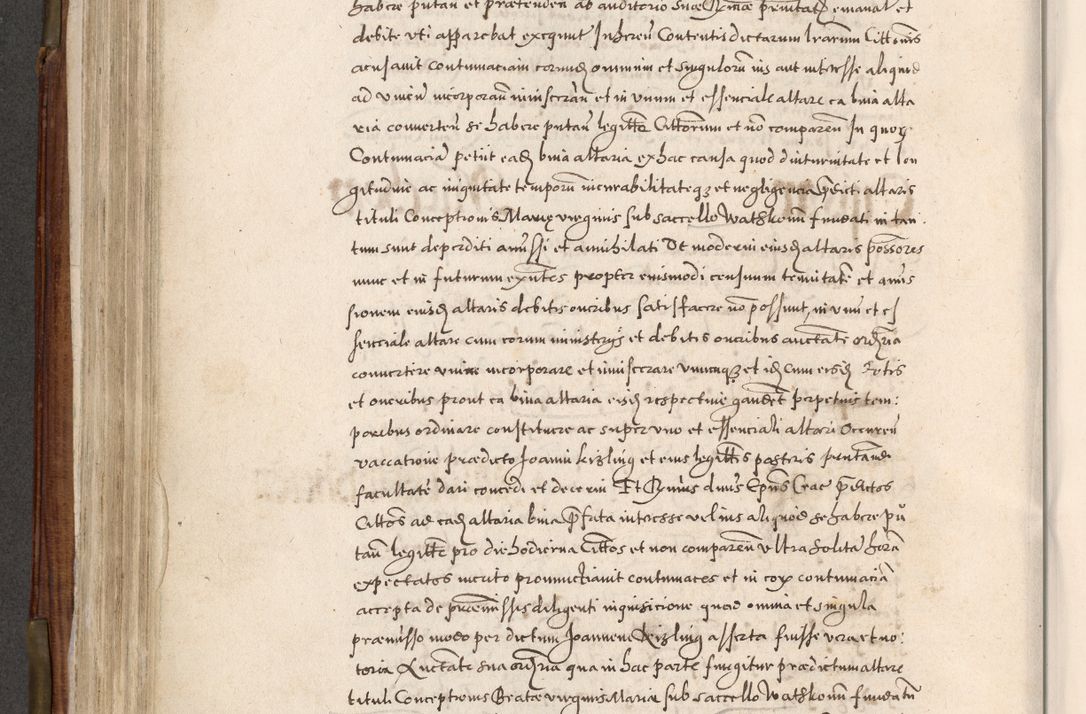Zdjęcie nr 385 dla obiektu archiwalnego: Acta actorum, constitutionum, obligationum, resignationum, quietationum tempore R. D. Petr Myszkowski, episcopi Cracoviensis, qui post mortem R. D. Francisci Krasiński, episcopi Cracoviensis solius Dei optimi maximi benignitate, Serenissimi Stephani regis Poloniase favore et clementia ex Plocensi ad Cracoviensem auctoritate Ssmi Gregorii XIII successit ab anno 1577 mense Novembri ad annum 1591 mensem Aprilem successive acticatorum.