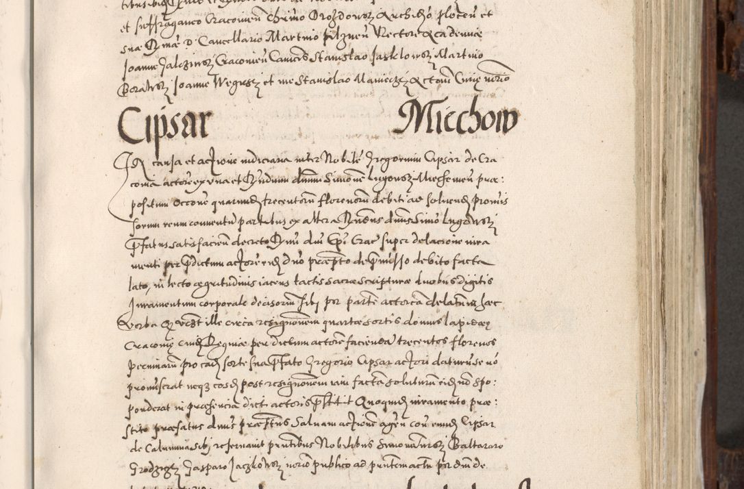 Zdjęcie nr 384 dla obiektu archiwalnego: Acta actorum, constitutionum, obligationum, resignationum, quietationum tempore R. D. Petr Myszkowski, episcopi Cracoviensis, qui post mortem R. D. Francisci Krasiński, episcopi Cracoviensis solius Dei optimi maximi benignitate, Serenissimi Stephani regis Poloniase favore et clementia ex Plocensi ad Cracoviensem auctoritate Ssmi Gregorii XIII successit ab anno 1577 mense Novembri ad annum 1591 mensem Aprilem successive acticatorum.