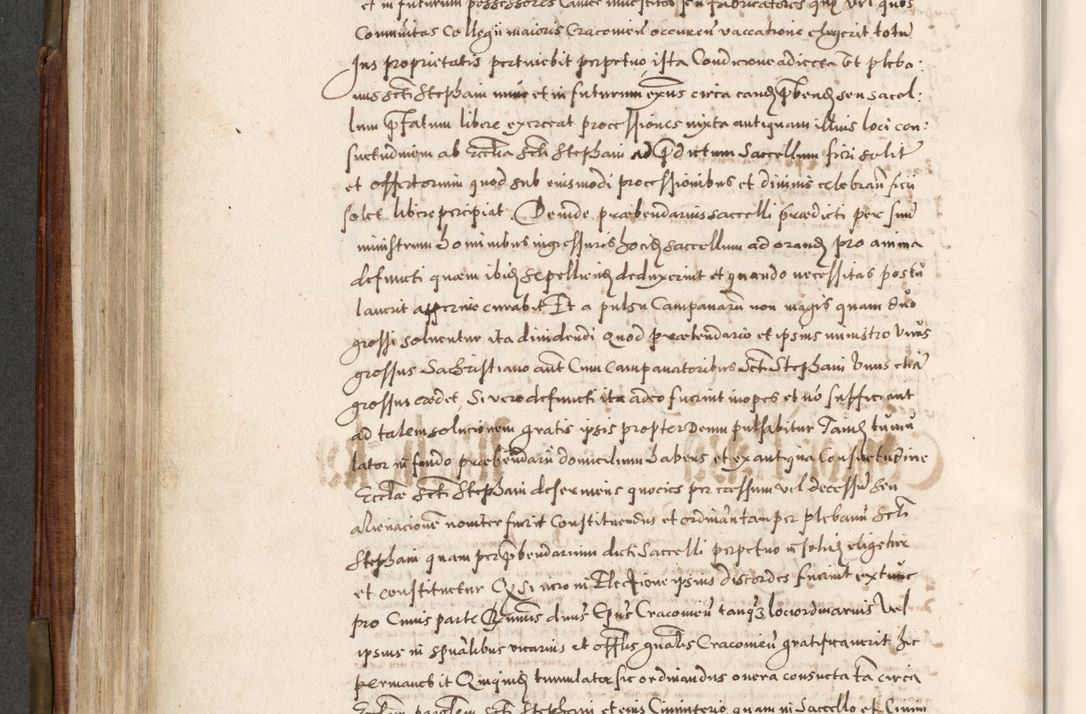 Zdjęcie nr 383 dla obiektu archiwalnego: Acta actorum, constitutionum, obligationum, resignationum, quietationum tempore R. D. Petr Myszkowski, episcopi Cracoviensis, qui post mortem R. D. Francisci Krasiński, episcopi Cracoviensis solius Dei optimi maximi benignitate, Serenissimi Stephani regis Poloniase favore et clementia ex Plocensi ad Cracoviensem auctoritate Ssmi Gregorii XIII successit ab anno 1577 mense Novembri ad annum 1591 mensem Aprilem successive acticatorum.