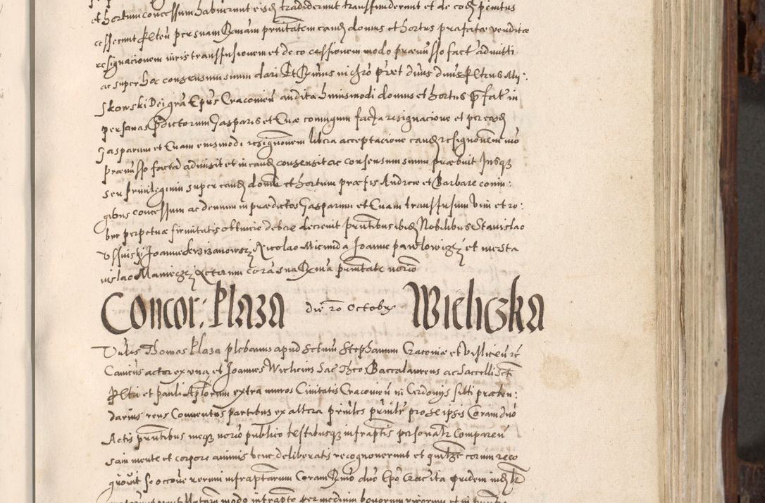 Zdjęcie nr 382 dla obiektu archiwalnego: Acta actorum, constitutionum, obligationum, resignationum, quietationum tempore R. D. Petr Myszkowski, episcopi Cracoviensis, qui post mortem R. D. Francisci Krasiński, episcopi Cracoviensis solius Dei optimi maximi benignitate, Serenissimi Stephani regis Poloniase favore et clementia ex Plocensi ad Cracoviensem auctoritate Ssmi Gregorii XIII successit ab anno 1577 mense Novembri ad annum 1591 mensem Aprilem successive acticatorum.