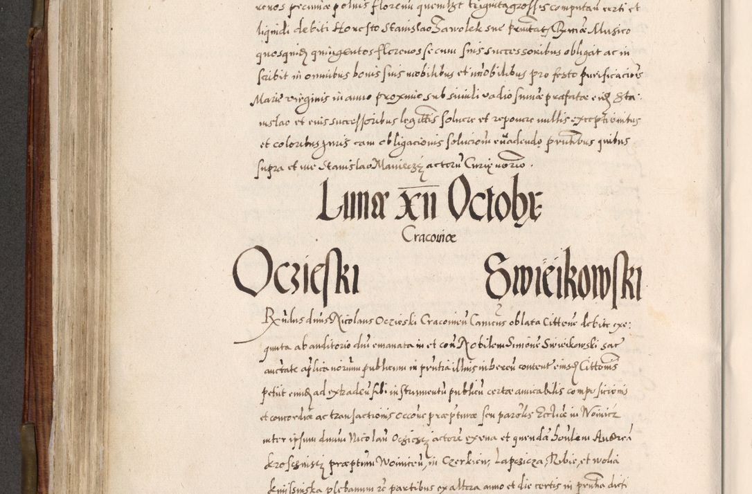 Zdjęcie nr 379 dla obiektu archiwalnego: Acta actorum, constitutionum, obligationum, resignationum, quietationum tempore R. D. Petr Myszkowski, episcopi Cracoviensis, qui post mortem R. D. Francisci Krasiński, episcopi Cracoviensis solius Dei optimi maximi benignitate, Serenissimi Stephani regis Poloniase favore et clementia ex Plocensi ad Cracoviensem auctoritate Ssmi Gregorii XIII successit ab anno 1577 mense Novembri ad annum 1591 mensem Aprilem successive acticatorum.